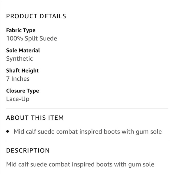 NEW DIRTY LAUNDRY Combat Boots - Picture 10 of 16